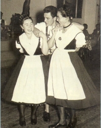 Dreisteierer beim Heimatabend 1955